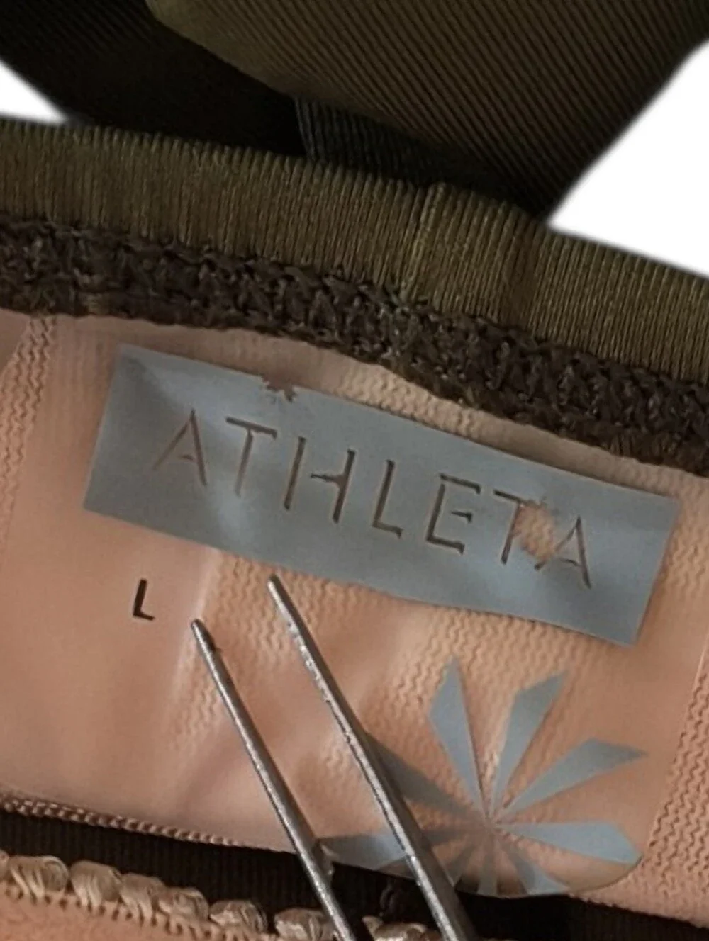 Athleta Kokomo Swim Dress In Olive Green Size L